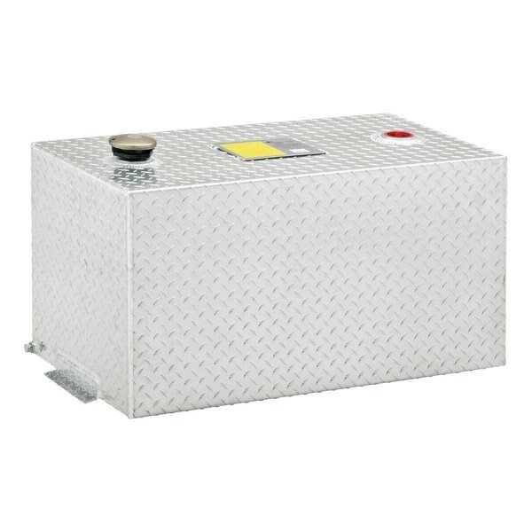 50-GALLON RECTANGLE BRIGHT ALUMINUM TRANSFER TANK, Uws, Mfr#: TT-50-R-T-P